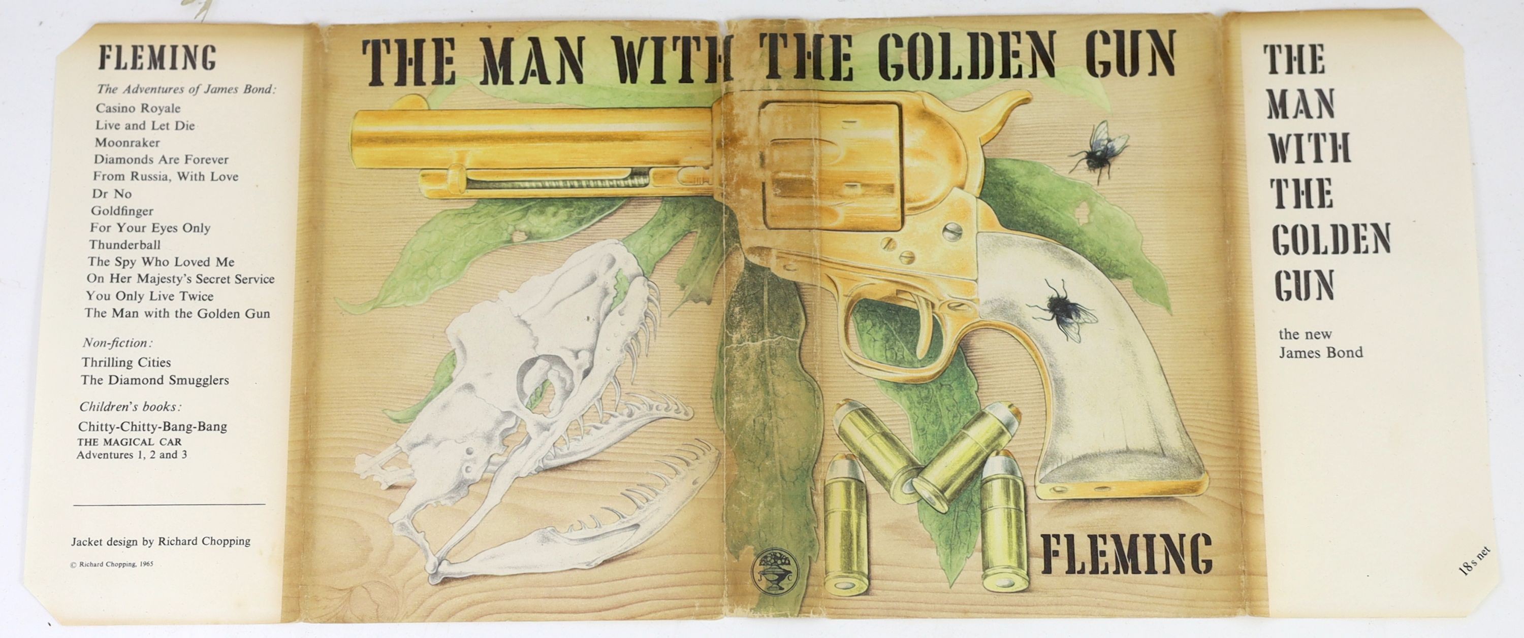 Fleming, Ian - The Man with the Golden Gun, 1st edition, cloth, with unclipped d/j, Johnathan Cape, London, 1965